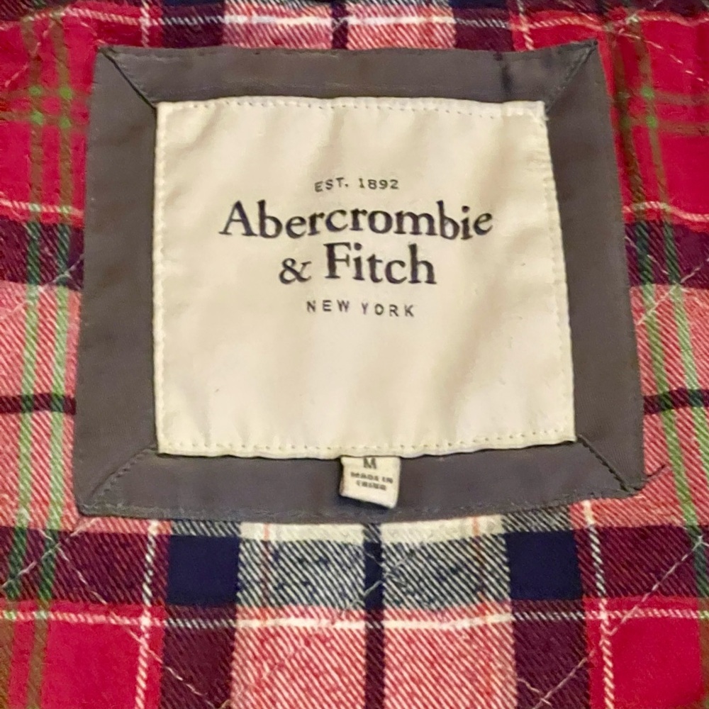 EUC Abercrombie & Fitch dark chocolate brown winter jacket parka size M - Picture 7 of 16